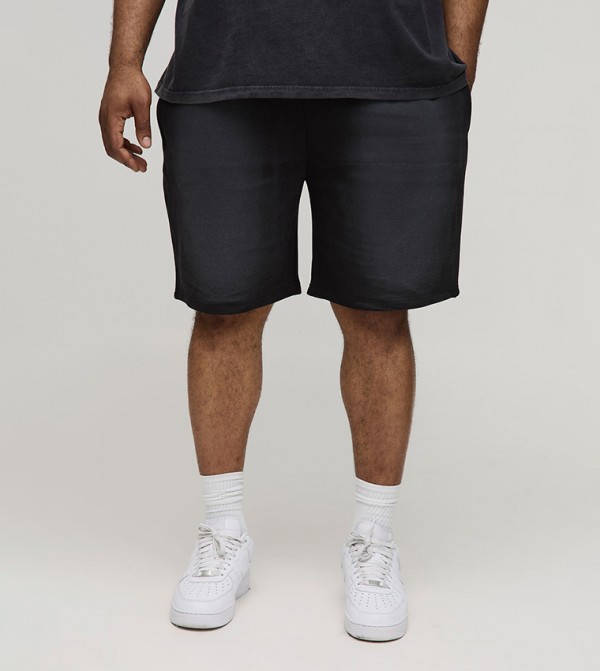 Plus & Tall Spray Wash Loose Shorts