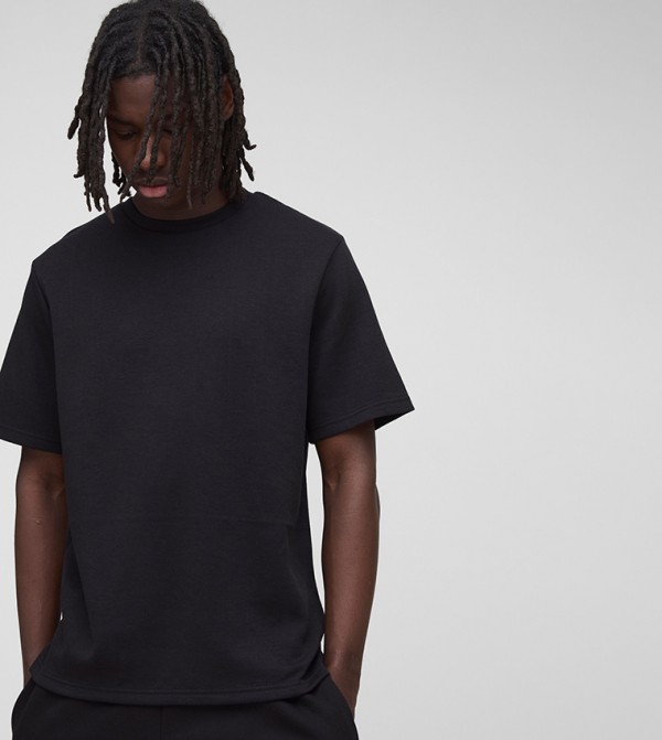 Metal Tab Heavyweight Interlock T-Shirt