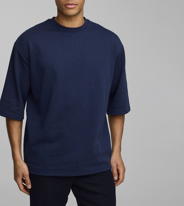 Heavyweight Short Sleeves Interlock Oversized T-Shirt