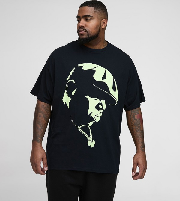 Plus & Tall Notorious BIG License Print T-Shirt