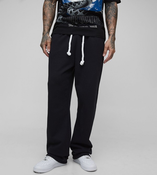 Tall Double Waistband Rope Drawcord Sweatpants