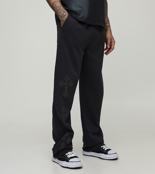 Tall Puff Print Cross Relaxed Fit Sweatpants