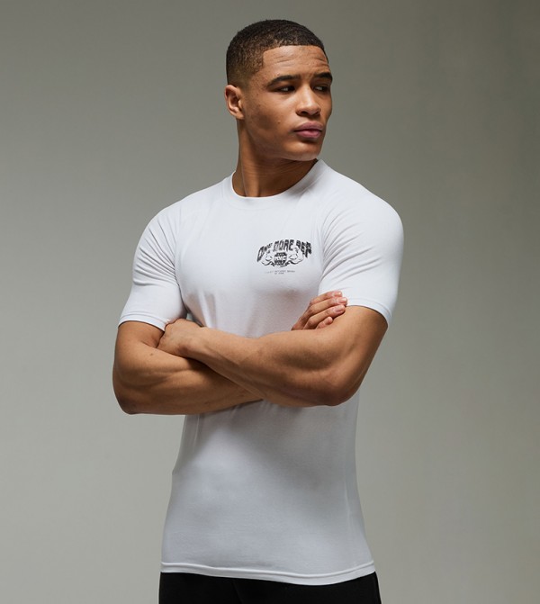 One More Rep NYC Muscle Fit Active T-Shirt