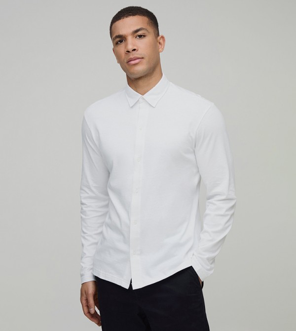 Slim Fit Jersey Long Sleeves Shirt