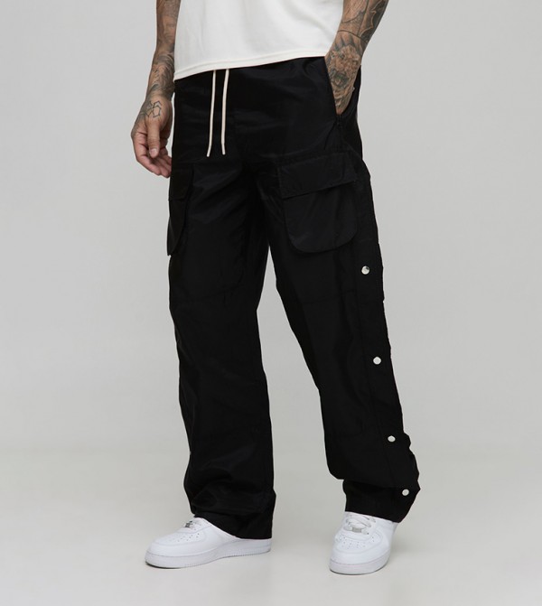 Tall Drawstring Waist Relaxed Fit Cargo Trousers