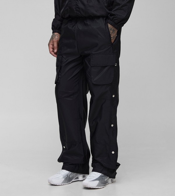 Tall Elastic Waist Relaxed Fit Cargo Trousers