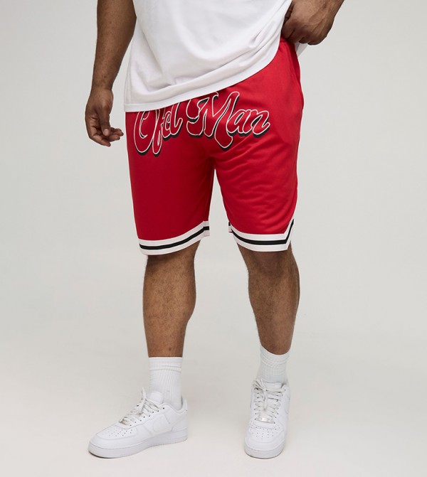 Plus & Tall OFCL Airtex Basketball Shorts