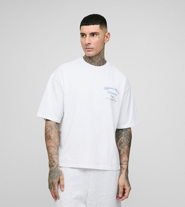 Tall 3D Embroidered Oversized T-Shirt