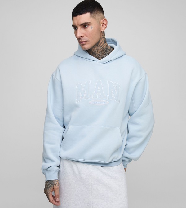 Tall Oversized Appliqued Hoodie