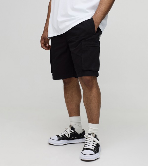 Plus & Tall Bungee Waist Baggy Shorts