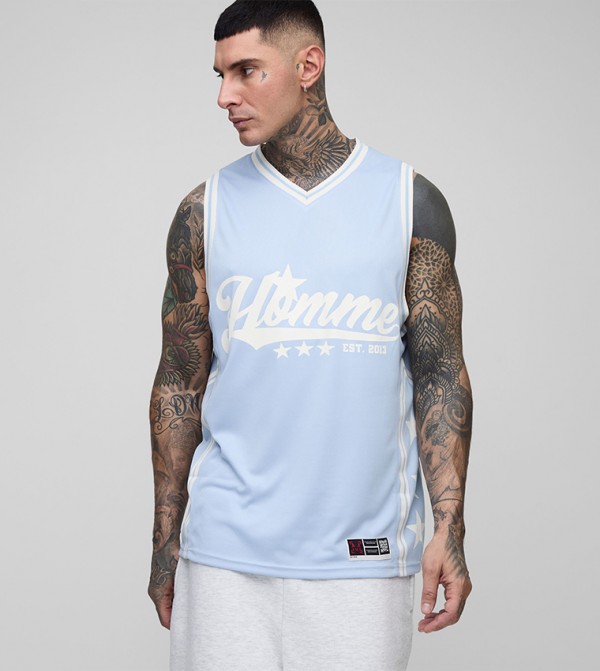 Tall Homme Star Airtex Regular Fit Tank Top