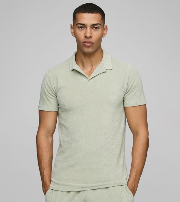 Revere Towelling Short Sleeves Polo T-Shirt