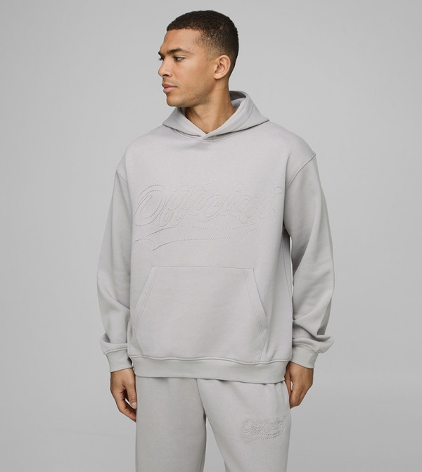 Official Contrast Stitch Oversized Hoodie