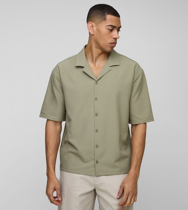 Technical Stretch Revere Oversized Shirt