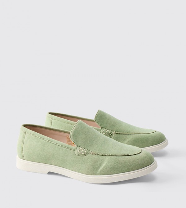 Faux Suede Loafers