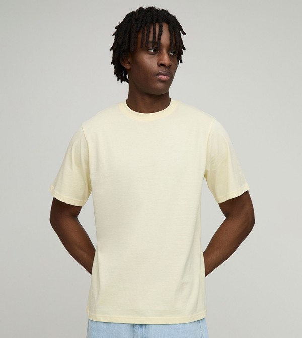 Regular Fit Solid Crew Neck T-Shirt