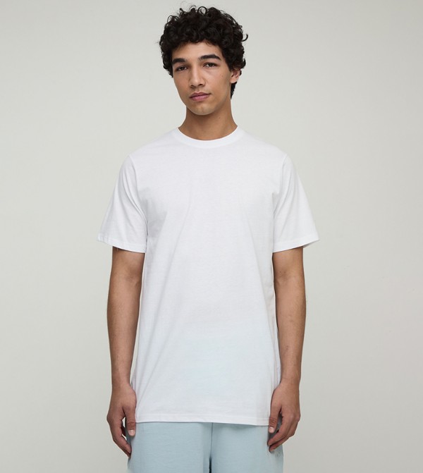 Solid Regular Fit Crew Neck T-Shirt