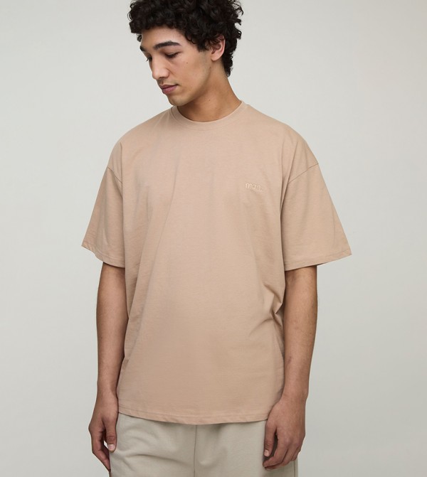 Logo Detail Crew Neck Oversized T-Shirt