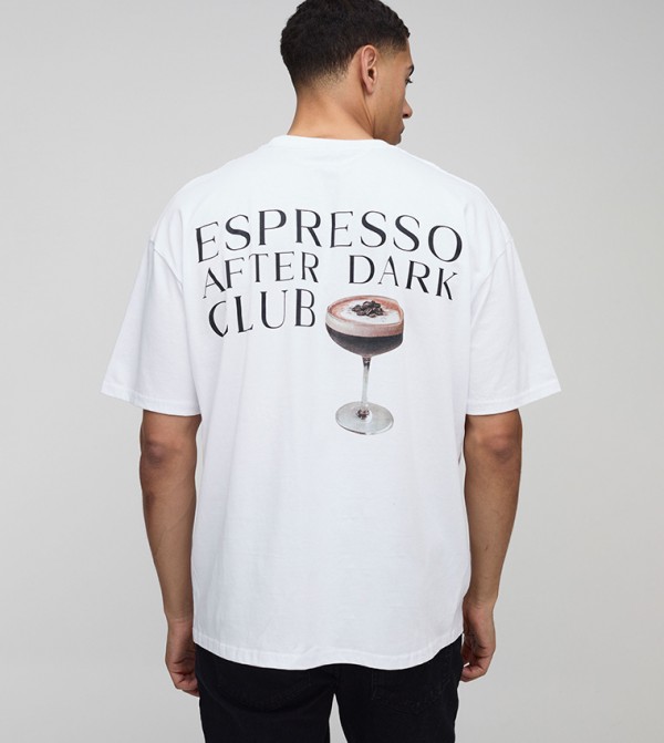 Espresso Martini Graphic Oversized T-Shirt