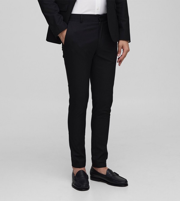 Mid Rise Slim Fit Formal Trousers