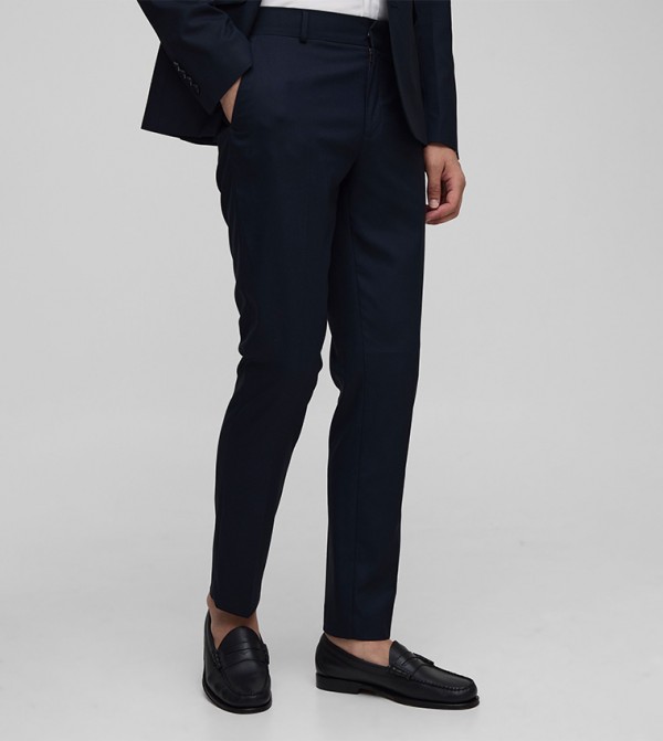 Mid Rise Slim Fit Formal Trousers