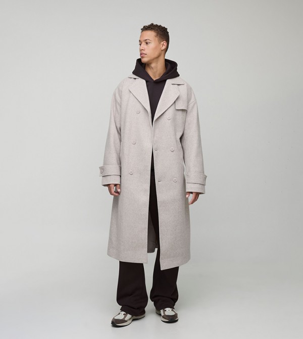 Tall Oversized Double Breasted Trench Coat