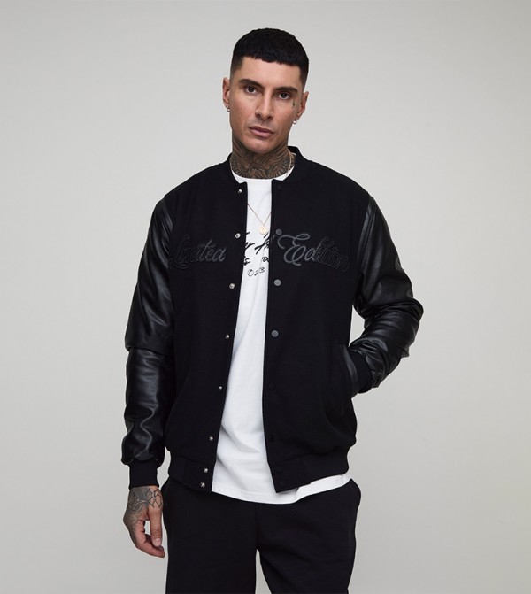 Tall Tonal Limited Edition Melton Bomber Jacket