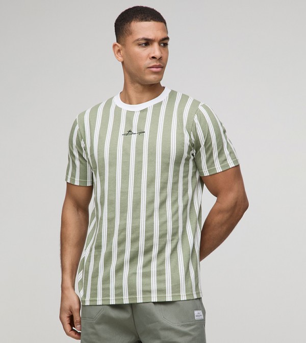 Striped Short Sleeves Casual T-Shirt
