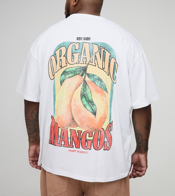 Printed Short Sleeves Oversized T-Shirt