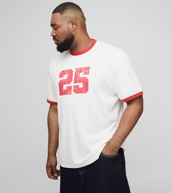 Printed Short Sleeves Oversized T-Shirt