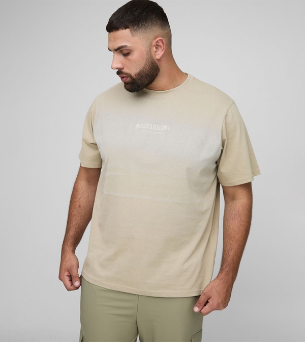 Limited Edition Print Spay Wash Oversized T-Shirt
