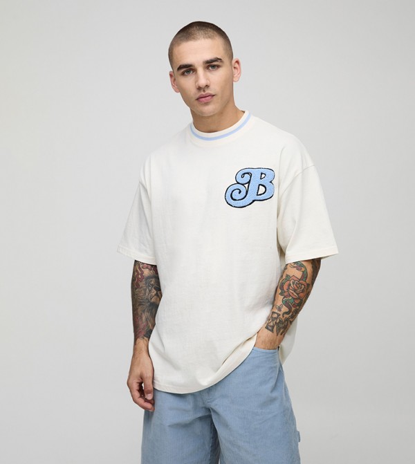 Varsity Embroidered Oversized T-Shirt