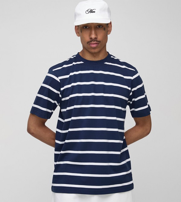 Striped Short Sleeves Casual T-Shirt