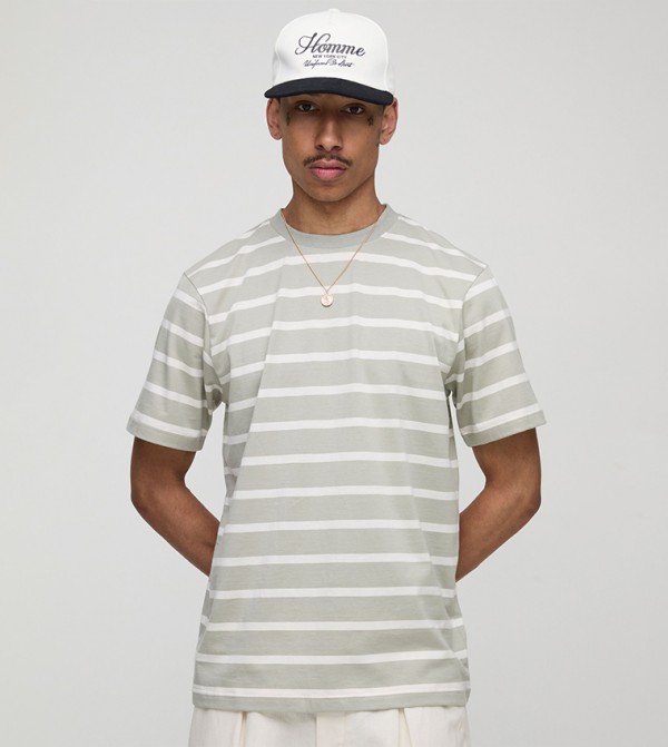 Striped Short Sleeves Casual T-Shirt