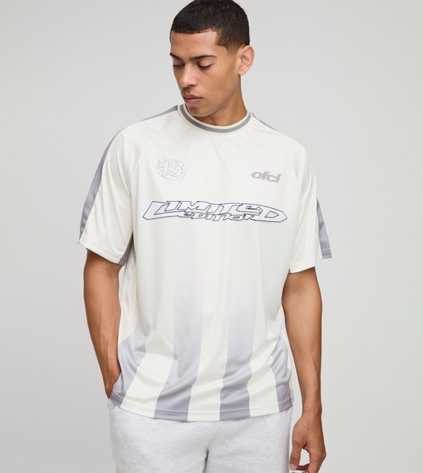 Ombre Raglan Oversized Active T-Shirt