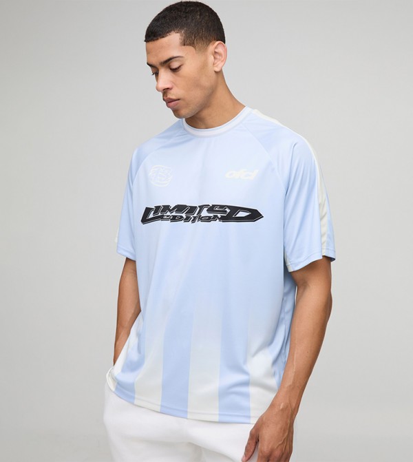 Ombre Raglan Oversized Active T-Shirt