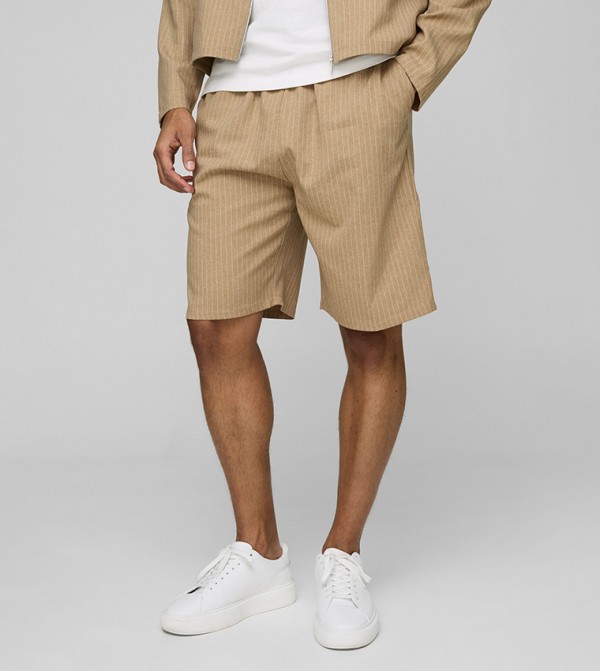 Relaxed Fit Striped Shorts