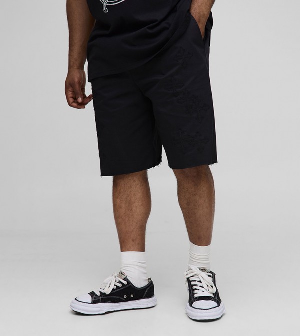 Plus & Tall Relaxed Fit Elastic Waist Shorts