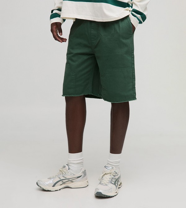 Distressed Carpenter Relaxed Fit Shorts