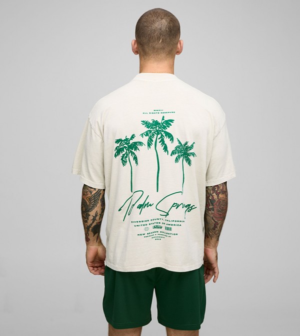 Printed Short Sleeves Oversized T-Shirt