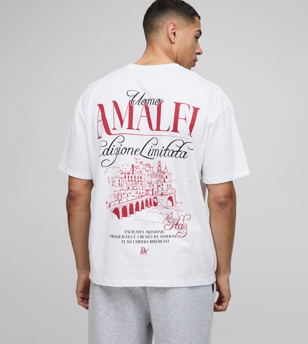 Printed Short Sleeves Oversized T-Shirt
