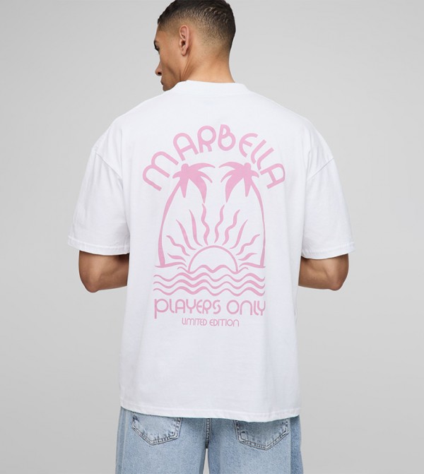 Printed Short Sleeves Oversized T-Shirt