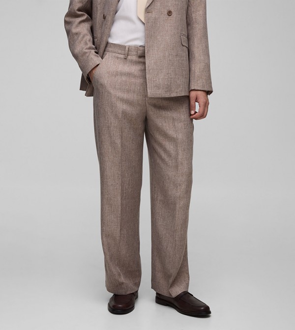 Mid Rise Formal Trousers