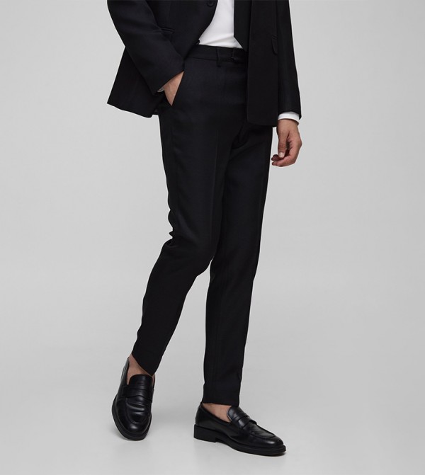 Mid Rise Slim Fit Formal Trousers