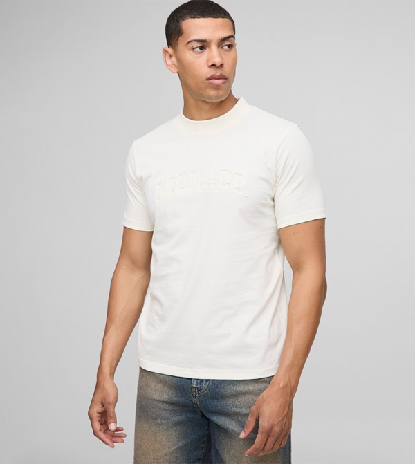 Monaco Debossed Short Sleeves T-Shirt