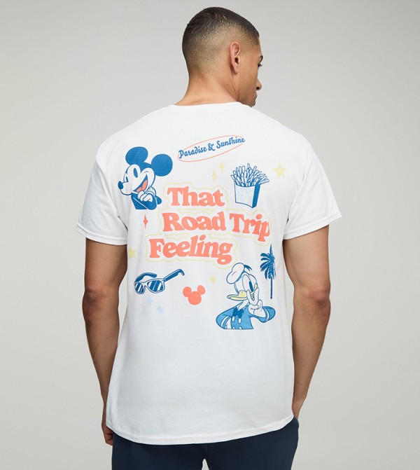 Disney Mickey Mouse License Printed Oversized T-Shirt