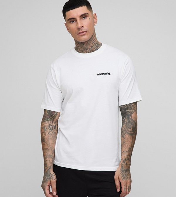 Tall OFCL Embroidered Crew Neck T-Shirt