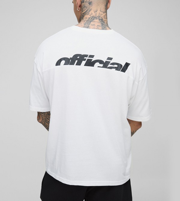 Tall Man Official Panel Print Oversized T-Shirt