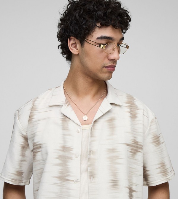 Tie Dye Slub Revere Oversized Shirt