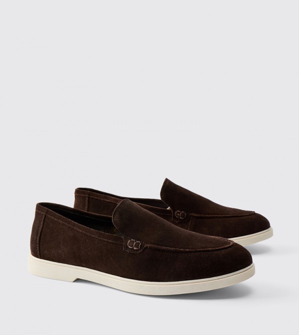 Real Suede Leather Loafers
